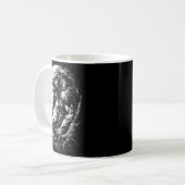 Werwolf Wolf heult bei Vollmond Kaffeetasse (Vorderseite Links)