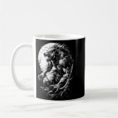 Werwolf Wolf heult bei Vollmond Kaffeetasse (Links)