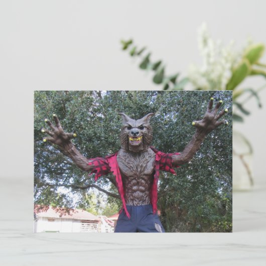 Werwolf / Wolf Man Postcard (Stehend Vorderseite)