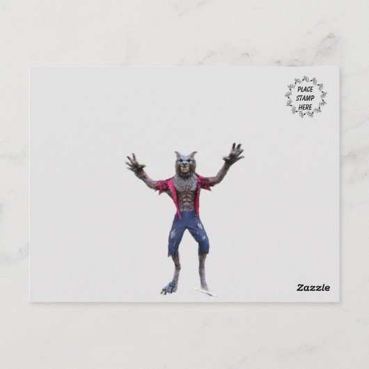 Werwolf / Wolf Man Postcard Postkarte (Rückseite)