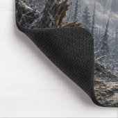 Werwolf Zerzaustes Dickicht Dark Realism Mousepad (Ecke)