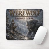 Werwolf Zerzaustes Dickicht Dark Realism Mousepad (Mit Mouse)