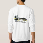 Werwölfe beim Pizza-Essen Sweatshirt für Männer (Rückseite)
