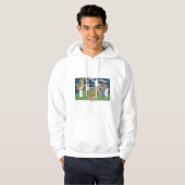 Werwölfe beim Pizza Männer Hoodie (Vorne ganz)