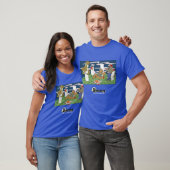 Werwölfe beim Pizzaessen Männer dunkles T-Shirt (Unisex)