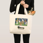 Werwölfe essen Pizza Jumbo Stoffbeutel (Vorderseite (Produkt))