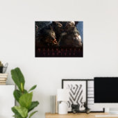 Werwölfe & Vampire - Der Kampf Poster (Heimbüro)