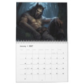 Werwölfe Wolf Lykaner Tier Kalender (Jan 2027)