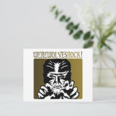 Werwolves Rock! 2 Postkarte (Stehend Vorderseite)