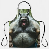 Werwwolf, der das ganze Dorf Männer Koch Schürze (Vorderseite)
