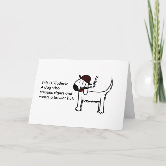 "Wery Happy Birthday" Karte (Vorderseite)