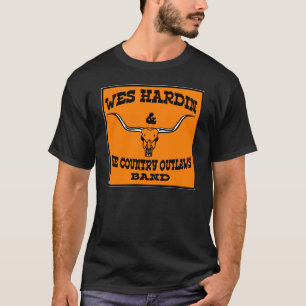 wes hardin Landgeächtetlonghorn und -gitarren T-Shirt