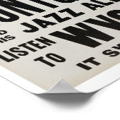 Wes Montgomery bei McKie´s Jazz Vintag Poster (Ecke)