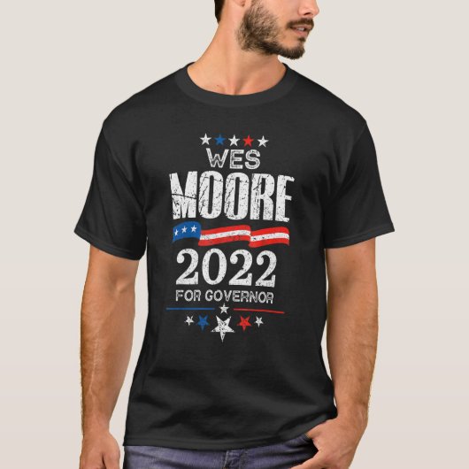 Wes Moore Maryland Governor Election 2022 Democrat T-Shirt (Vorderseite)