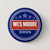 Wes Moore Präsident 2028 Button (Vorderseite)