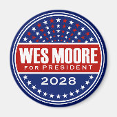 Wes Moore Präsident 2028 Magnet (Vorne)