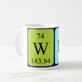 Wes Periodenname Tasse (Vorderseite Links)