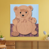 Wes T Bear Wrapped Canvas Leinwanddruck (Insitu (Wohnzimmer))