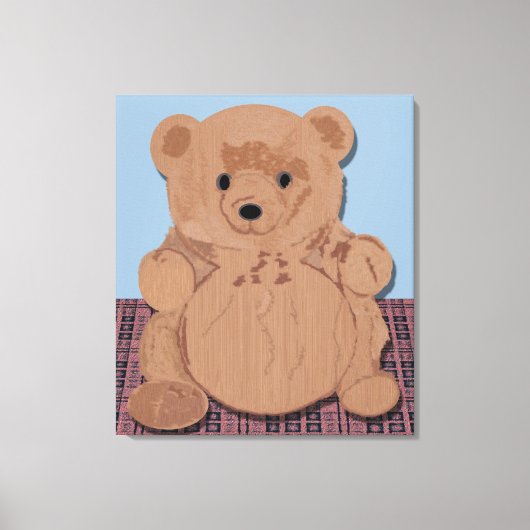 Wes T Bear Wrapped Canvas Leinwanddruck (Vorderseite)