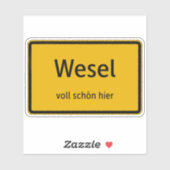 Wesel Aufkleber Sticker Autoaufkleber (Blatt)