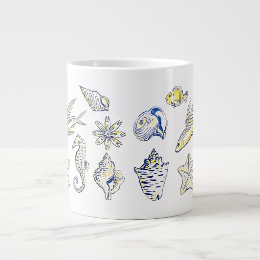 Wesen aus dem Ozean Jumbo-Tasse (Vorderseite)