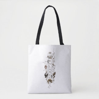 Wesen der Balance: Philosophische Kunstgrafik Tasche