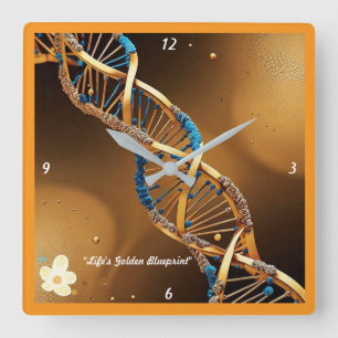 "Wesen des Seins" Quadratische Wanduhr