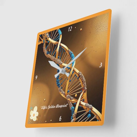 "Wesen des Seins" Quadratische Wanduhr (Winkel)