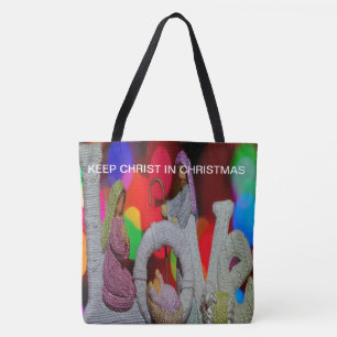 Wesen des Weihnachtsfestes mit Liebe zur Kippensze Tasche