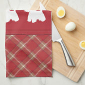 Wesen im Hintergrund Geschirrtuch (Viertel Falte)