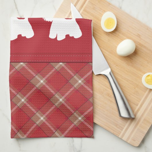 Wesen im Hintergrund Geschirrtuch (Viertel Falte)