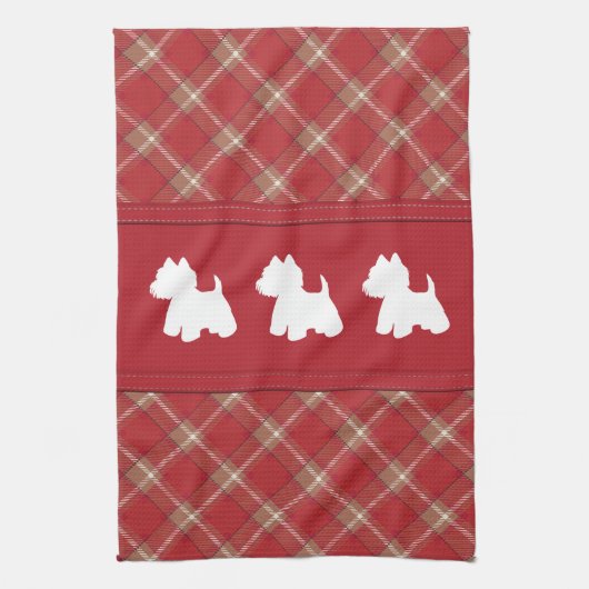 Wesen im Hintergrund Geschirrtuch (Vertikal)