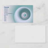 Wesensgehalt von blaugrün visitenkarte (Vorne/Hinten)