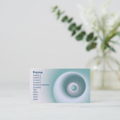 Wesensgehalt von blaugrün visitenkarte (Stehend Vorderseite)