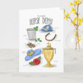 Wesensmerkmale: Pferdederby-Karte Karte (Gelbe Blume)