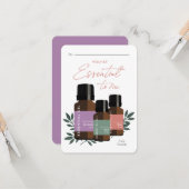 Wesentlich für mich: Valentinstag im Klassenzimmer Karte (Vorderseite/Rückseite Beispiel)