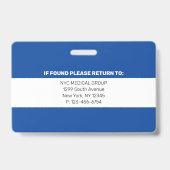 wesentlich | Modernes Mitarbeiter-Foto ID Ausweis (Back)