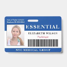 wesentlich | Modernes Mitarbeiter-Foto ID Ausweis