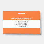 wesentlich | Modernes Mitarbeiter-Foto ID Ausweis (Rückseite)