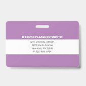 wesentlich | Modernes Mitarbeiter-Foto ID Ausweis (Rückseite)