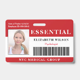 wesentlich | Modernes Mitarbeiter-Foto ID Ausweis