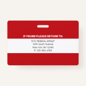 wesentlich | Modernes Mitarbeiter-Foto ID Ausweis (Rückseite)