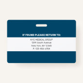 wesentlich | Modernes Mitarbeiter-Foto ID Ausweis (Rückseite)