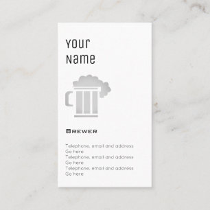 "Wesentliche" Brauer-Preis-Karten Visitenkarte