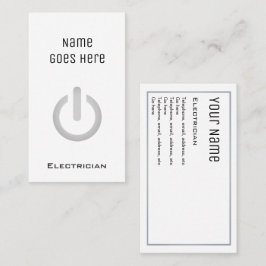 "Wesentliche" Elektriker-Visitenkarten Visitenkarte
