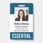 Wesentliche Foto-ID-Sicherheit für Mitarbeiter Ausweis (Vorderseite)