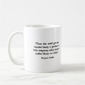 Wesentliche Freiheit Kaffeetasse (Links)