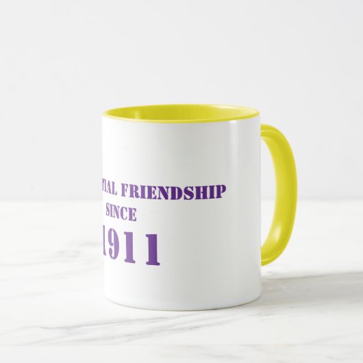 Wesentliche Freundschaft Tasse (VorderseiteRechts)