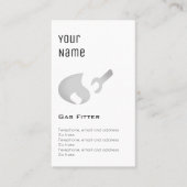 "Wesentliche" Gas-Monteur-Preis-Karten Visitenkarte (Vorderseite)