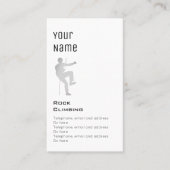 "Wesentliche" Klettern-Preis-Karten Visitenkarte (Vorderseite)